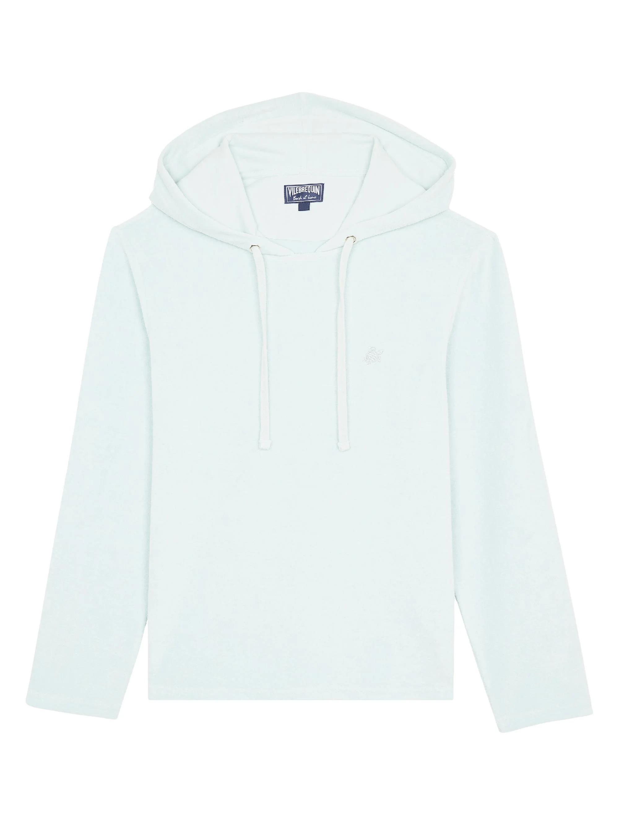 Men's Terry Cotton-Nylon Hoodie - Pacific - 1