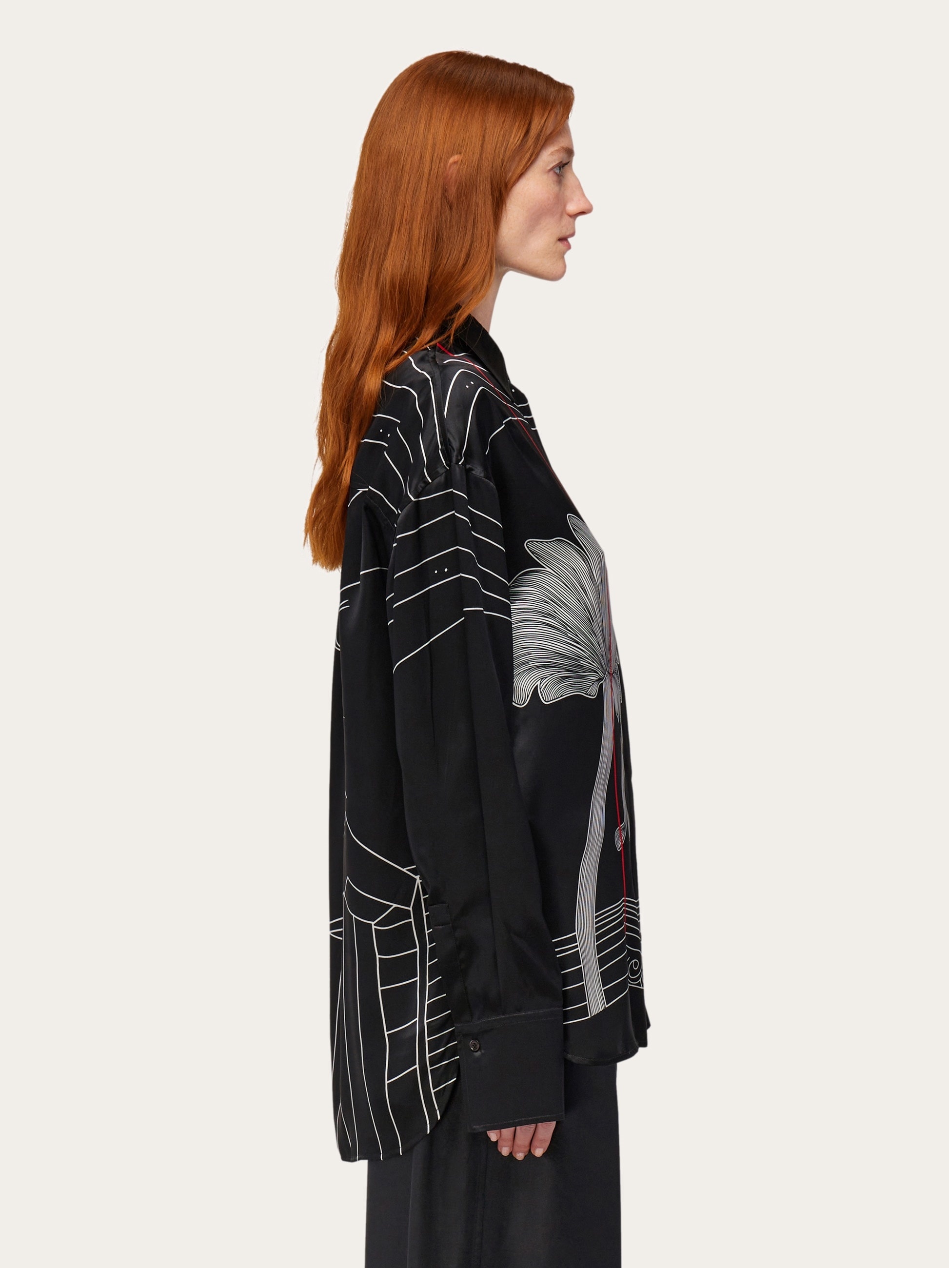Printed silk shirt - 3
