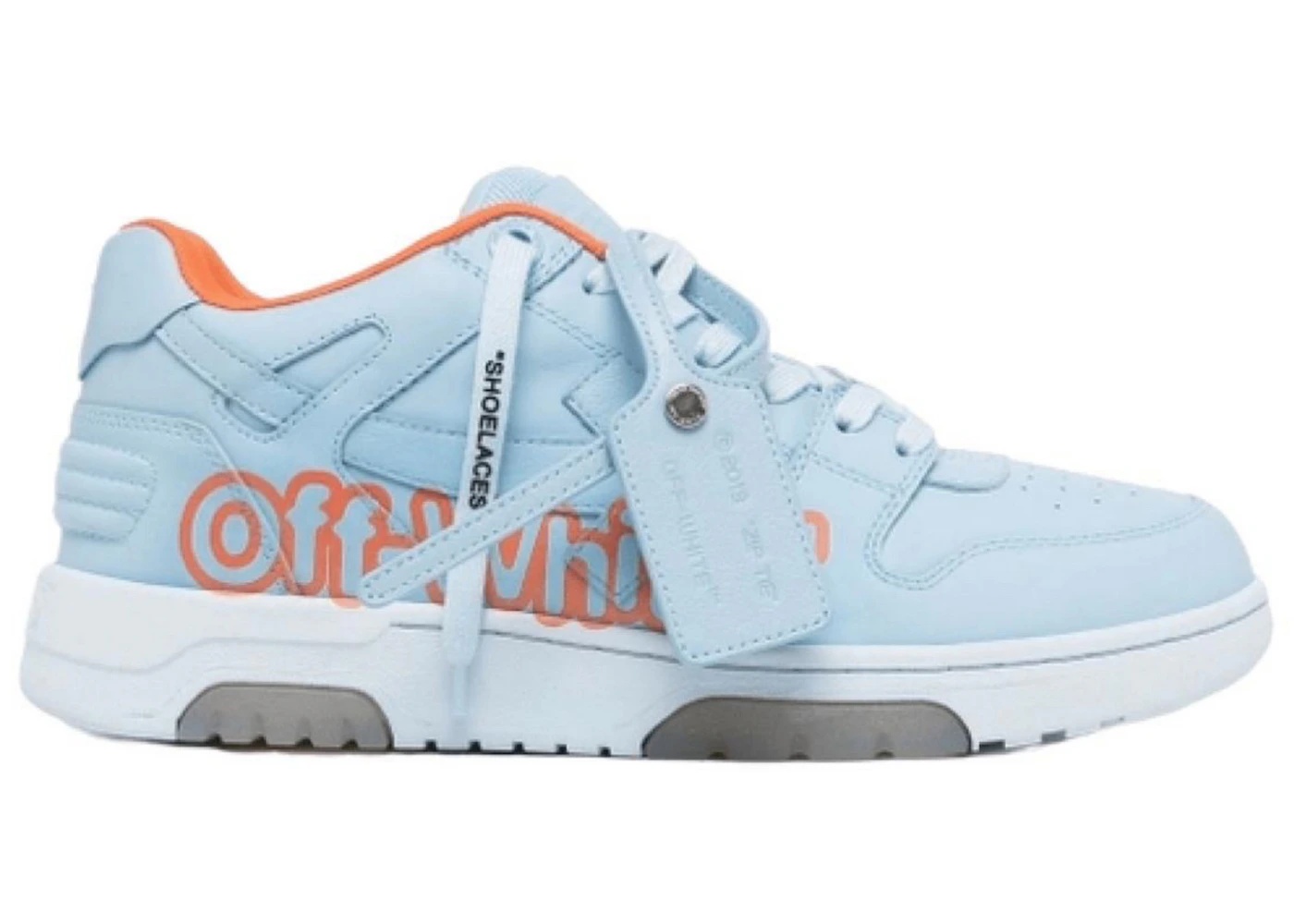 OFF-WHITE Out Of Office OOO "Off-White" Low Tops Light Blue Orange - 1