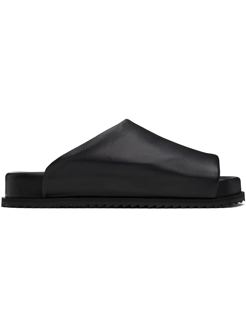 Black Finn Slider Sandals 1