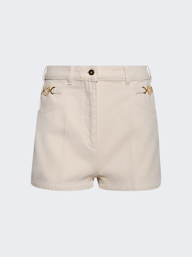 Embellished Shorts Natural - 1