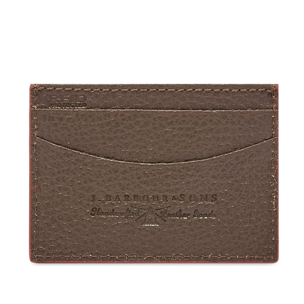 Barbour Grain Leather Card Holder - 2