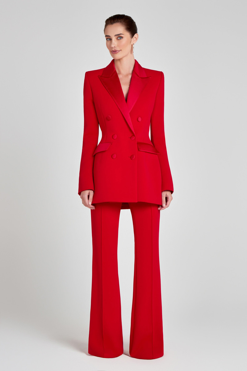 Monica Red Blazer Dress 6