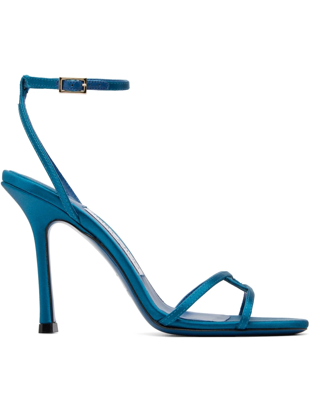 Blue 1998 Leo 100 Satin Heeled Sandals - 1