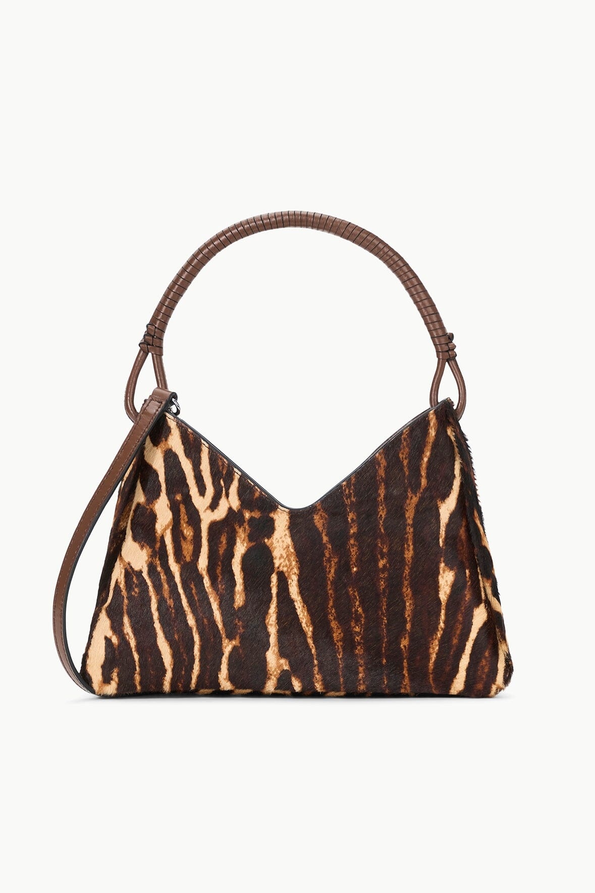 STAUD VALERIE SHOULDER BAG LADY LEOPARD CACAO - 1