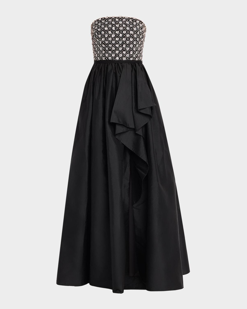 Mila Beaded Taffeta Gown 1