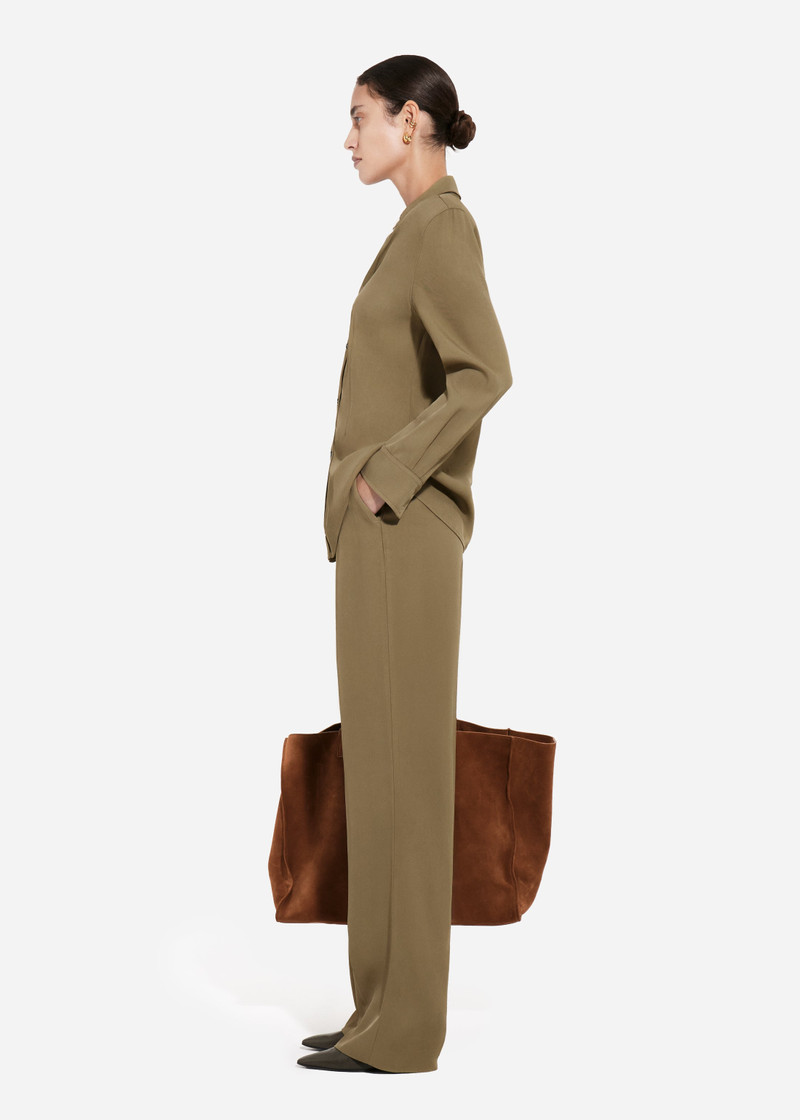 Fitted Collared Shirt in Viscose Twill 4