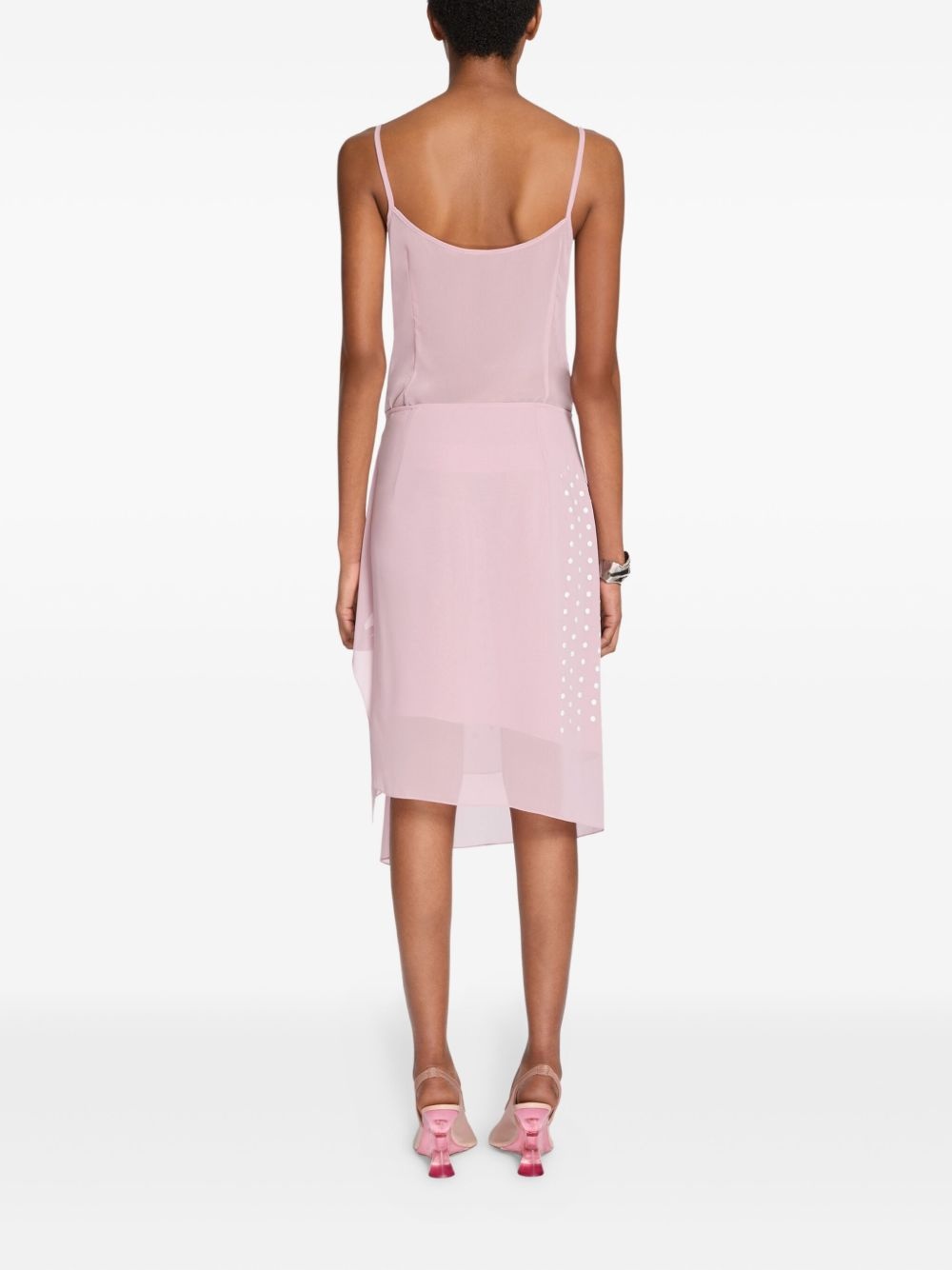 drape-detail skirt - 4