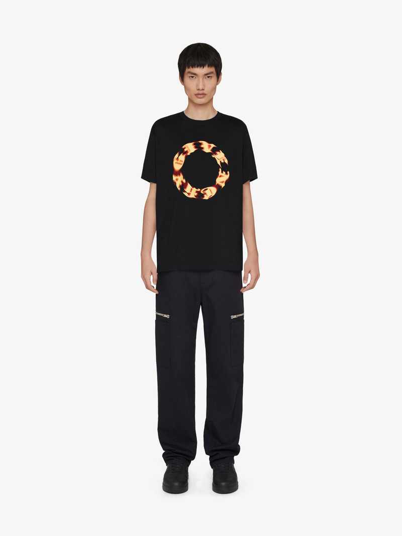 Givenchy OVERSIZED T-SHIRT IN COTTON WITH GIVENCHY CIRCLE PRINT outlook
