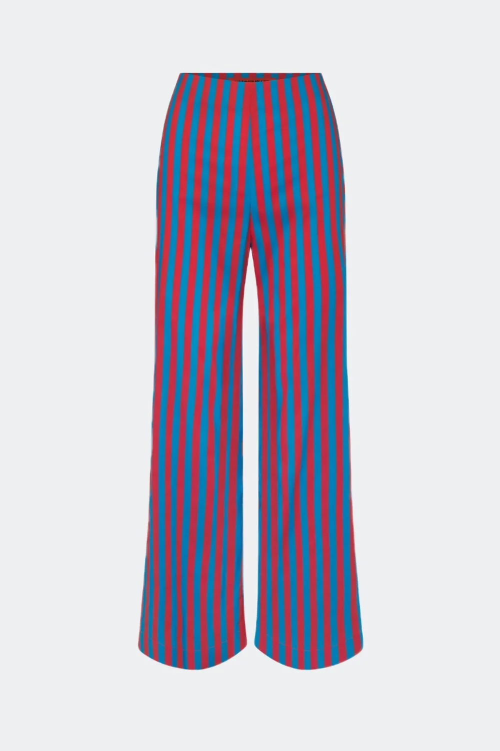 Pia Poplin Pant Blue-Paprika Stripe - 1
