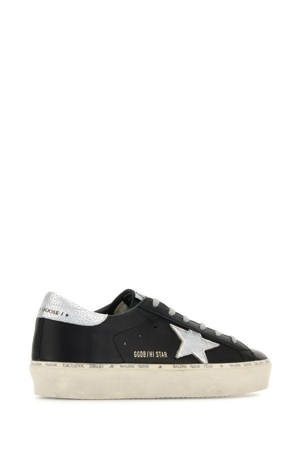Black leather Hi Star sneakers - 3