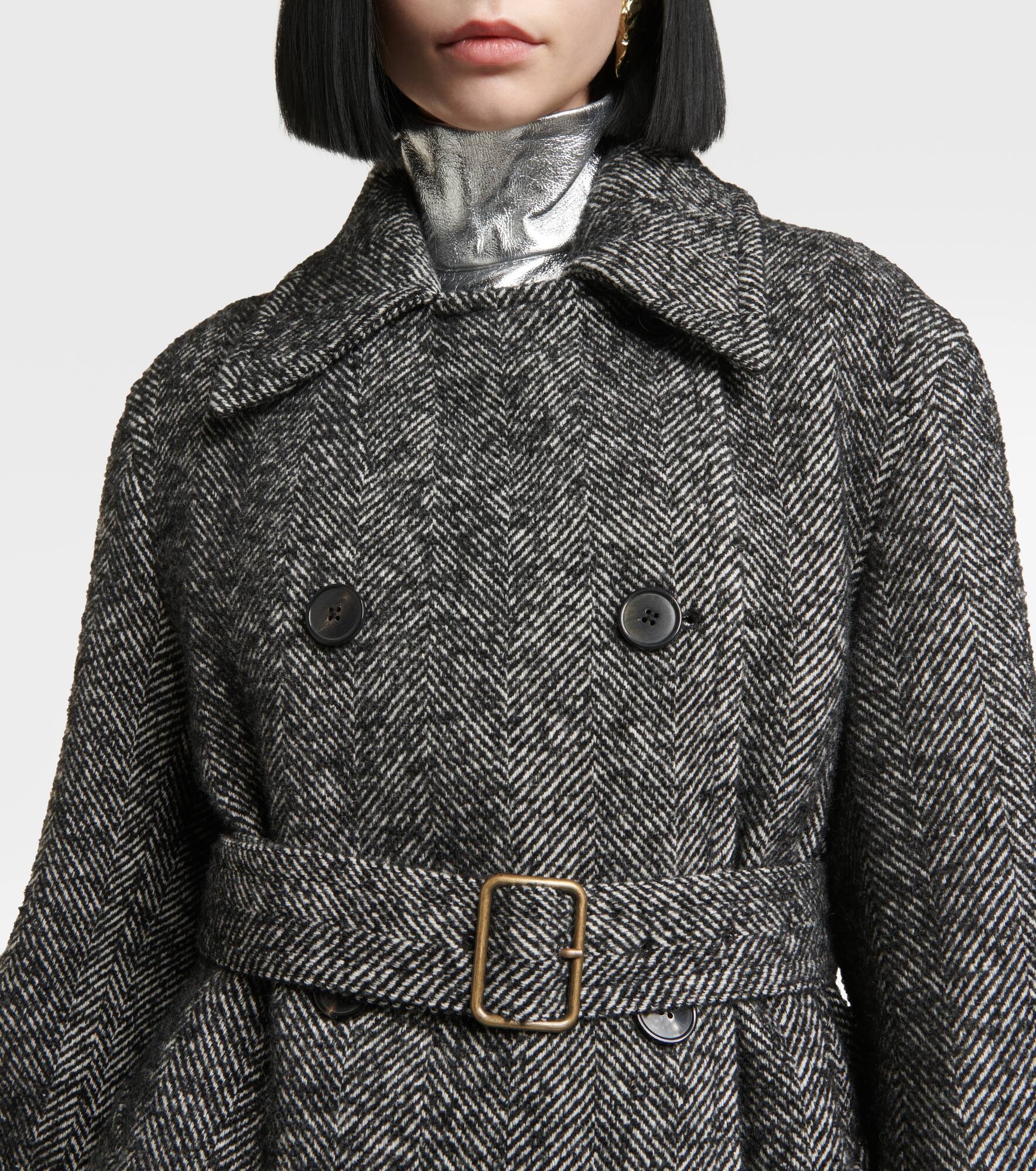 Ronas wool-blend trench coat - 4