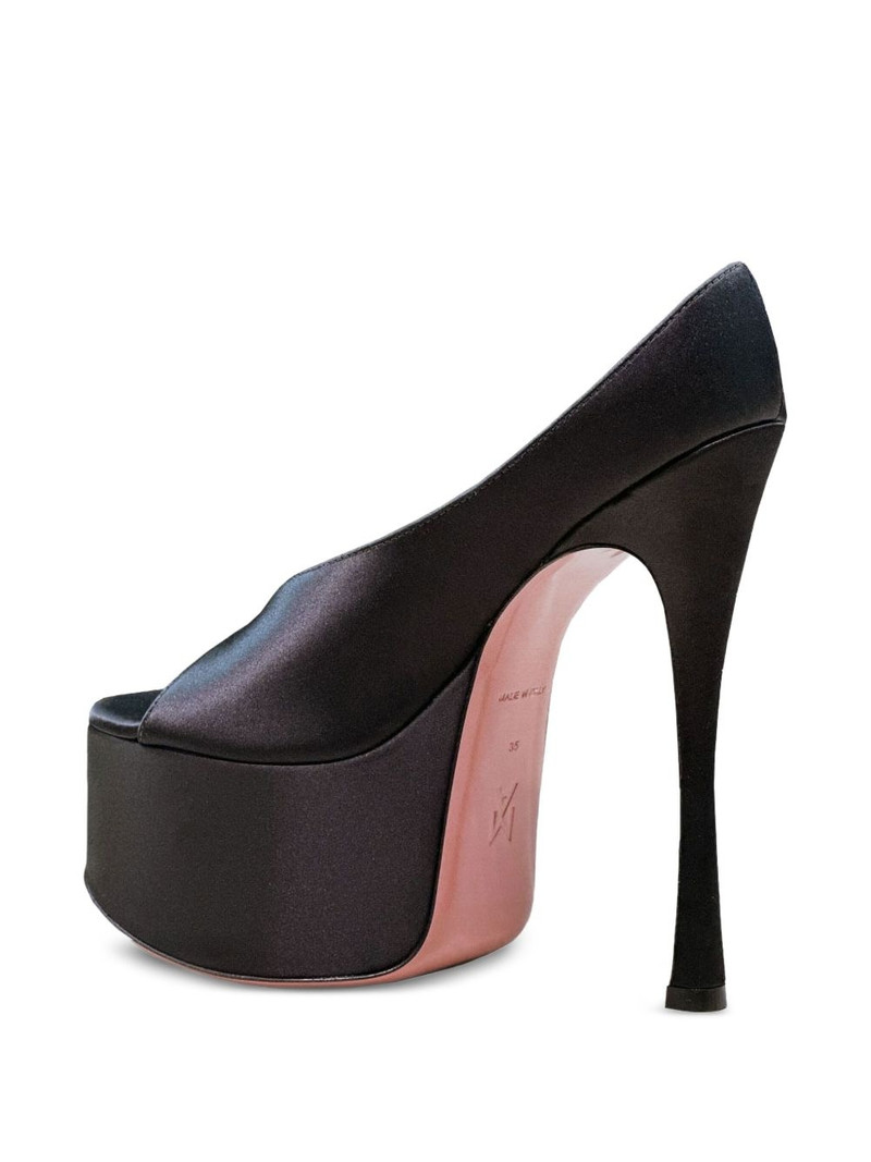 Amina Muaddi Anok satin platform pumps outlook