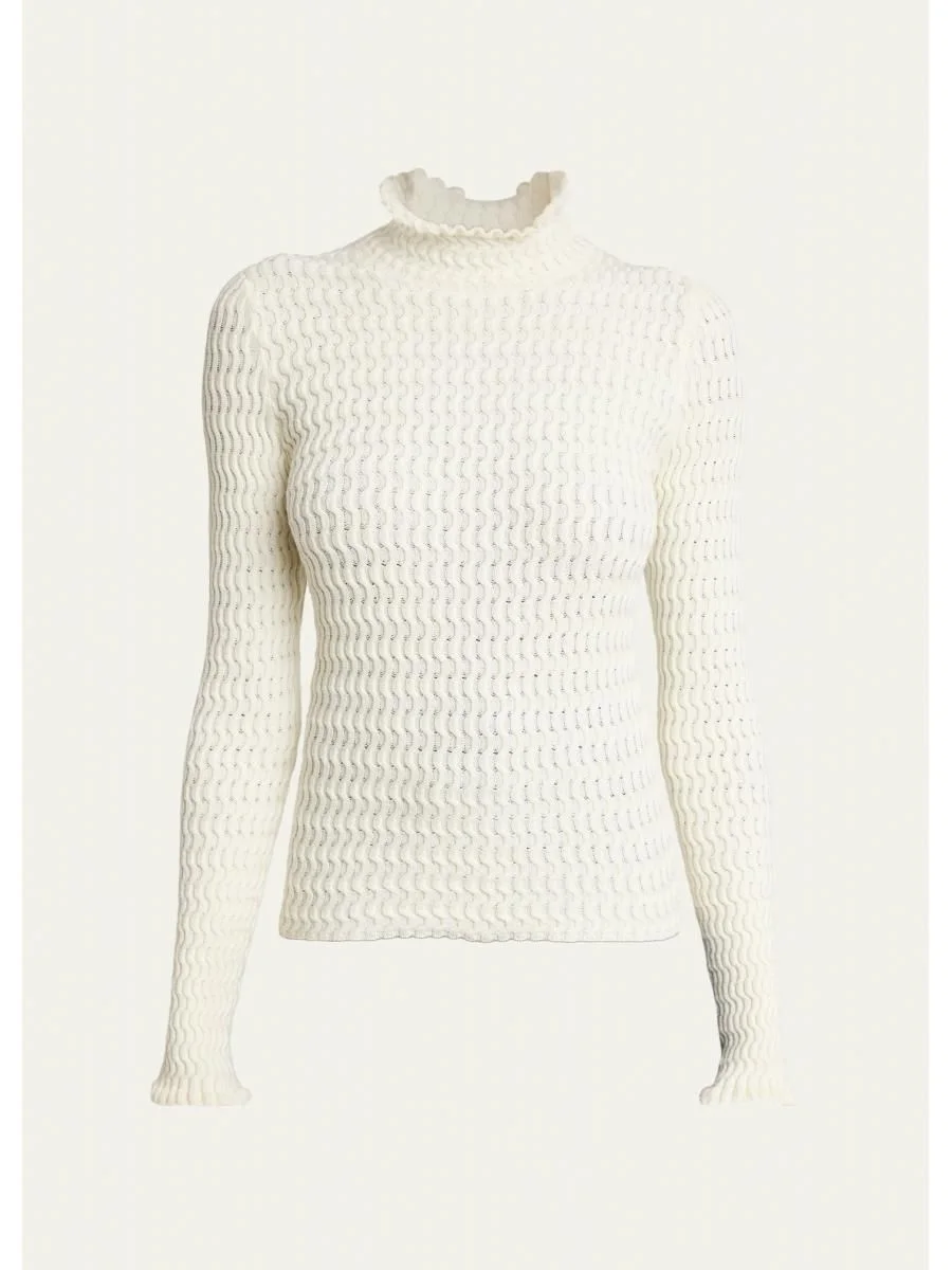 Juniper Textured High-Neck Sweater - 1