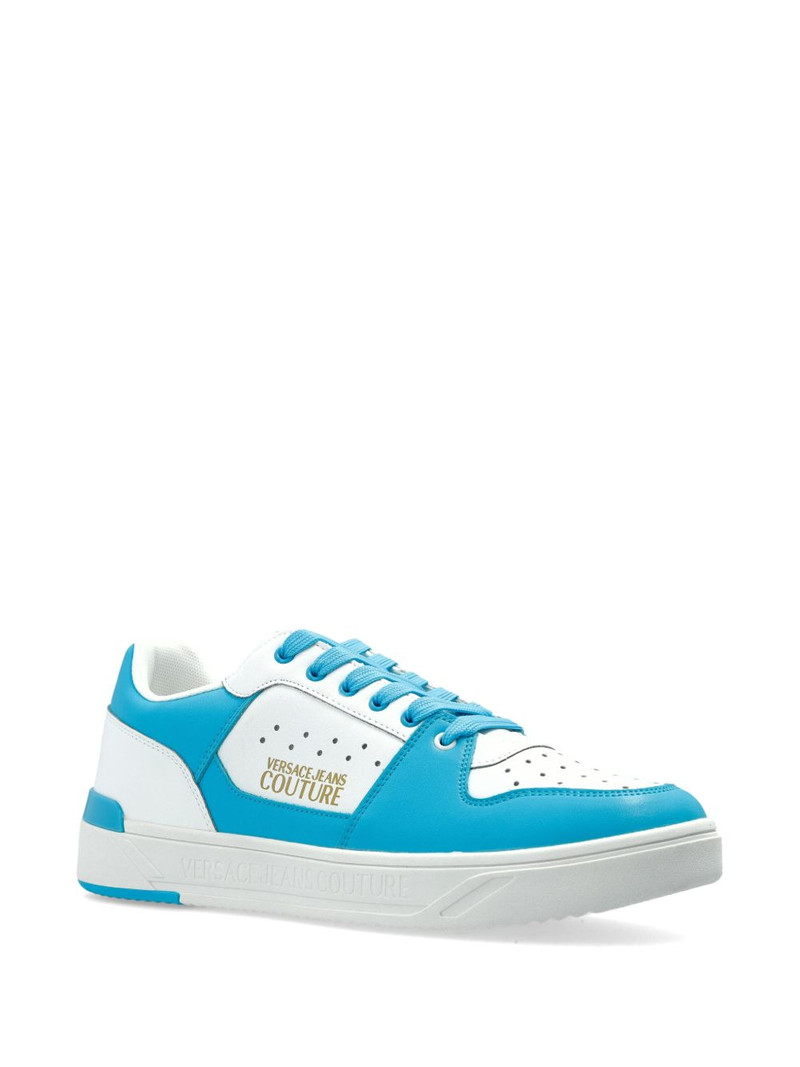 VERSACE JEANS COUTURE leather logo sneakers outlook