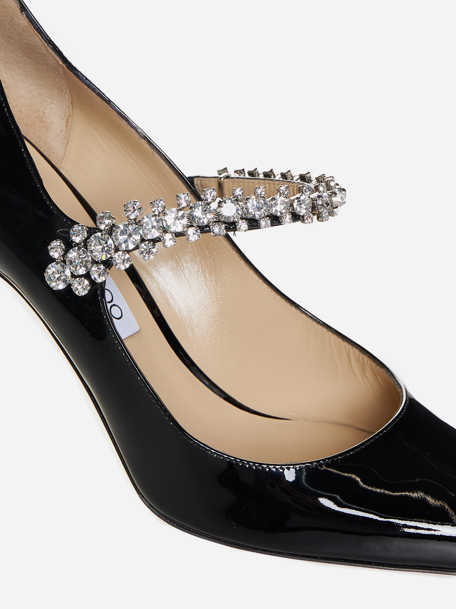 Bing crystals patent leather pumps - 4