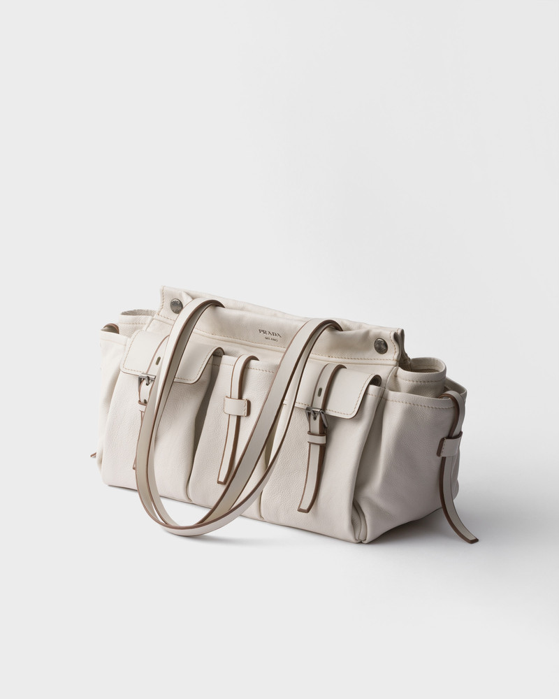 Prada Route large leather tote bag 3
