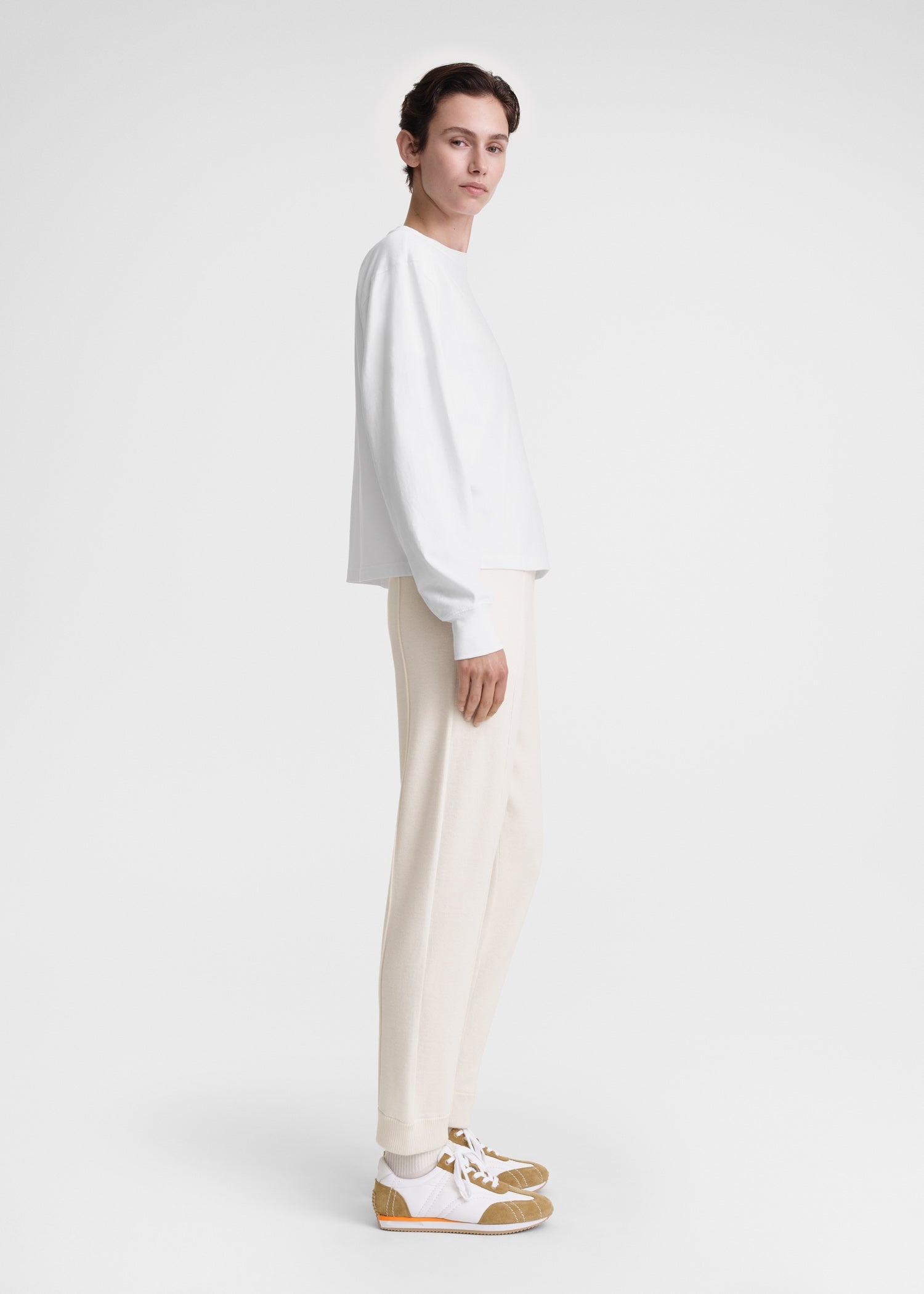Long-sleeve jersey tee white - 3