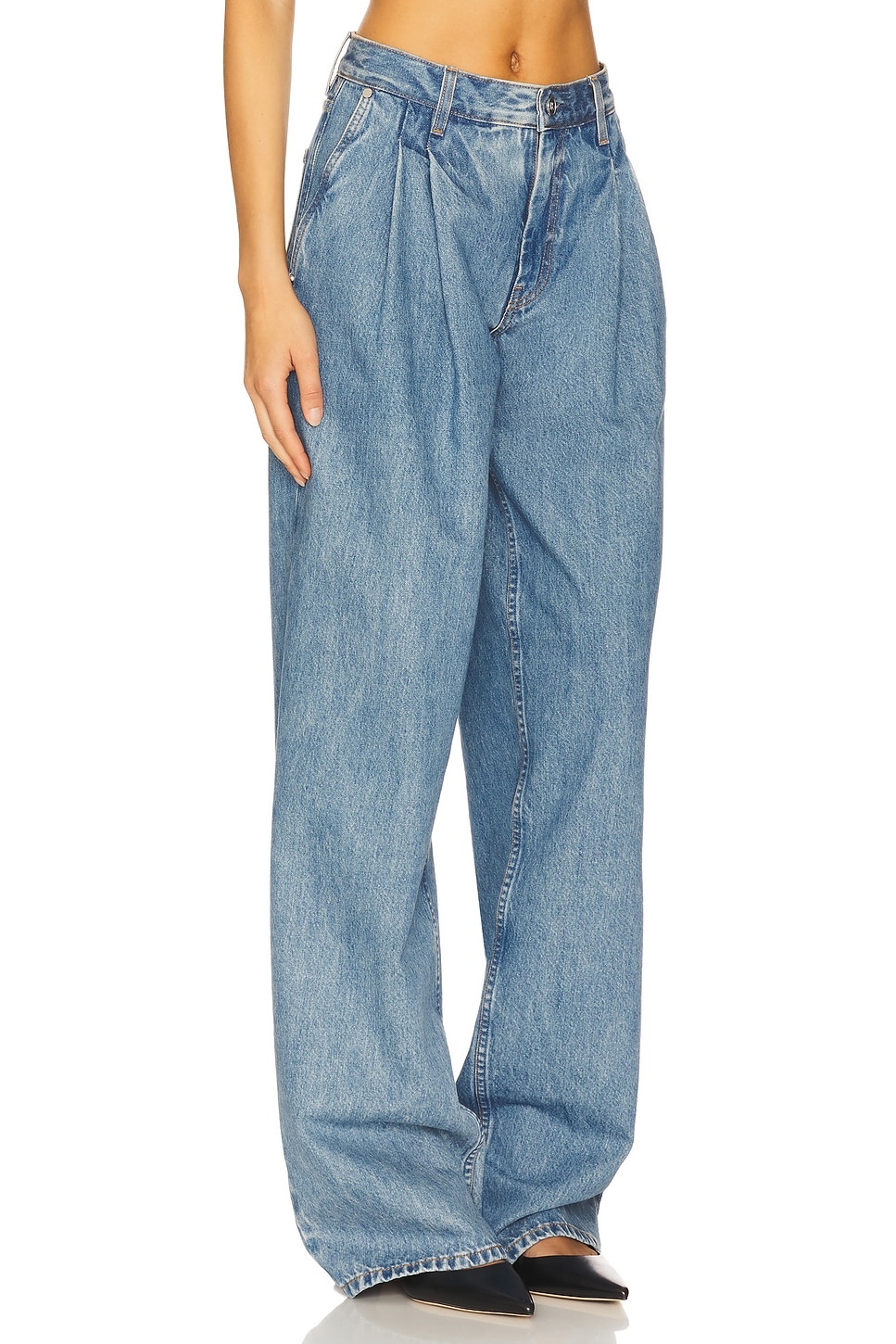 Double Pleated Wide Leg - 2