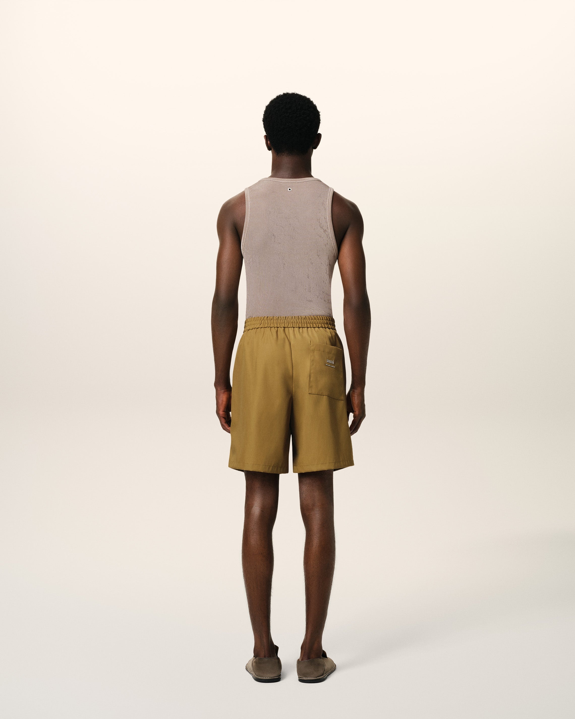 MUSTARD TWILL SHORT - 4