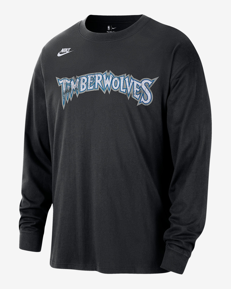 Minnesota Timberwolves Essentials Hardwood Classics Men's Nike NBA Long-Sleeve T-Shirt - 1