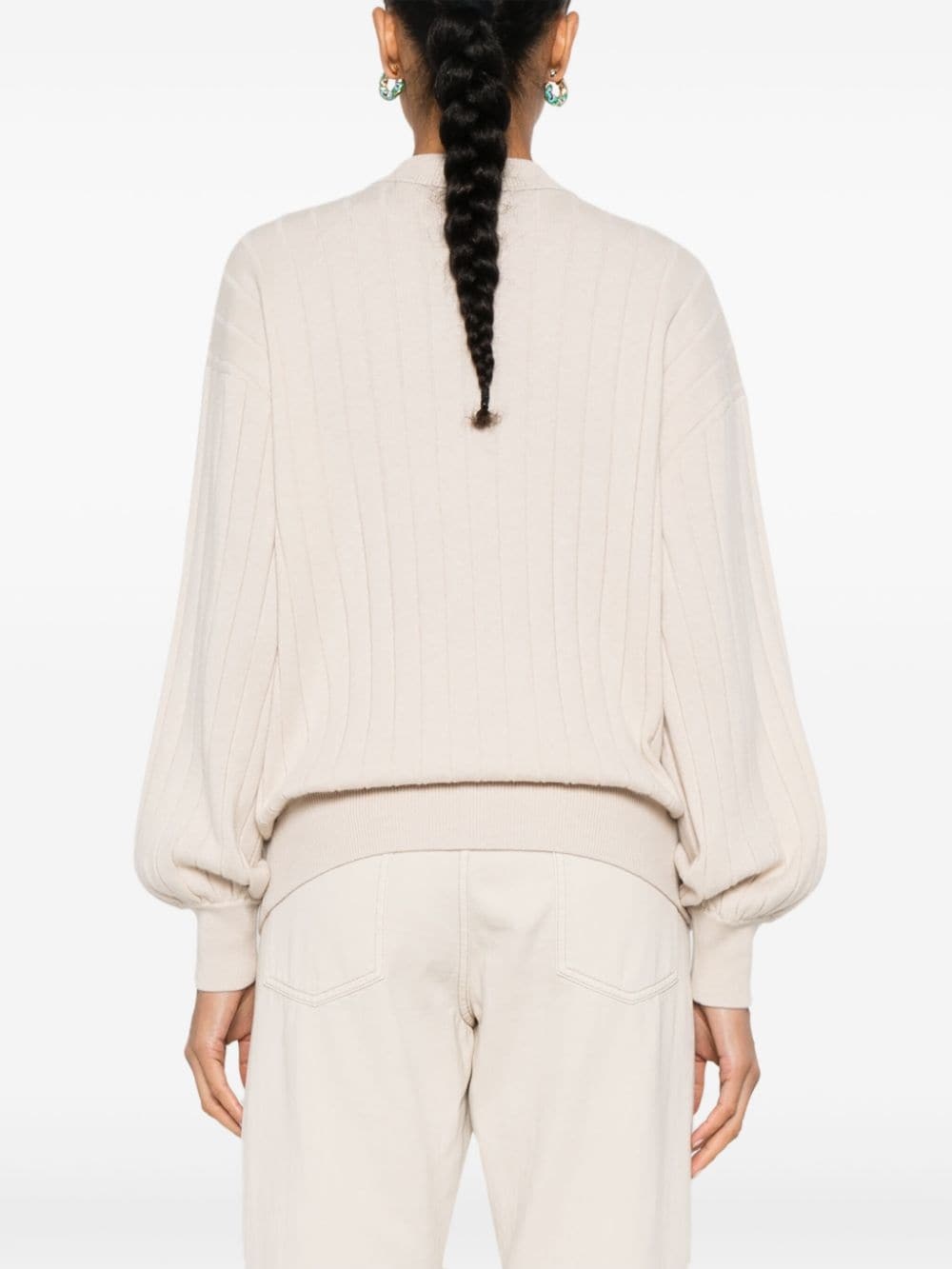 rib-knit sweater - 4