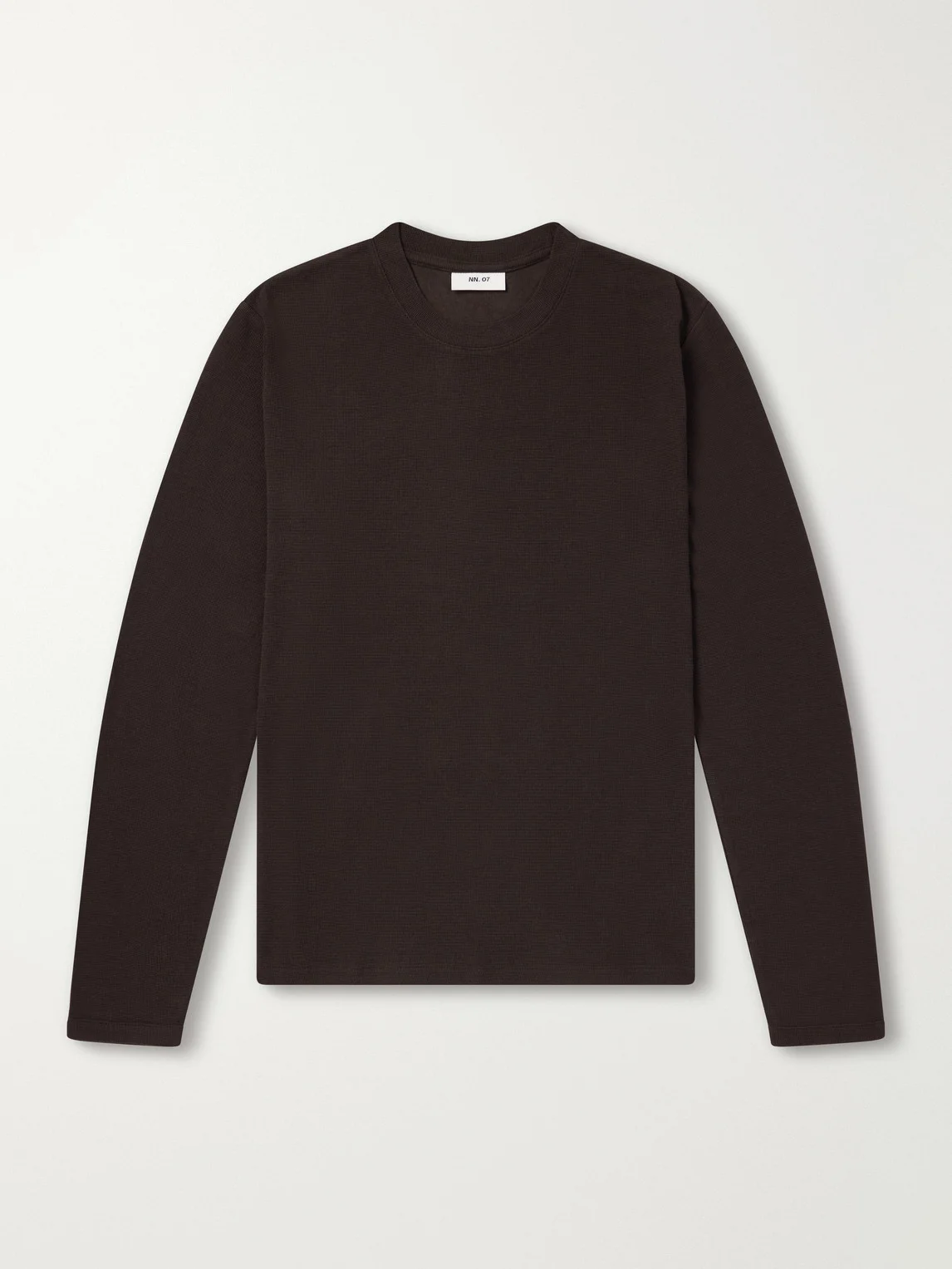 Clive Waffle-Knit Cotton and Modal-Blend T-Shirt - 1