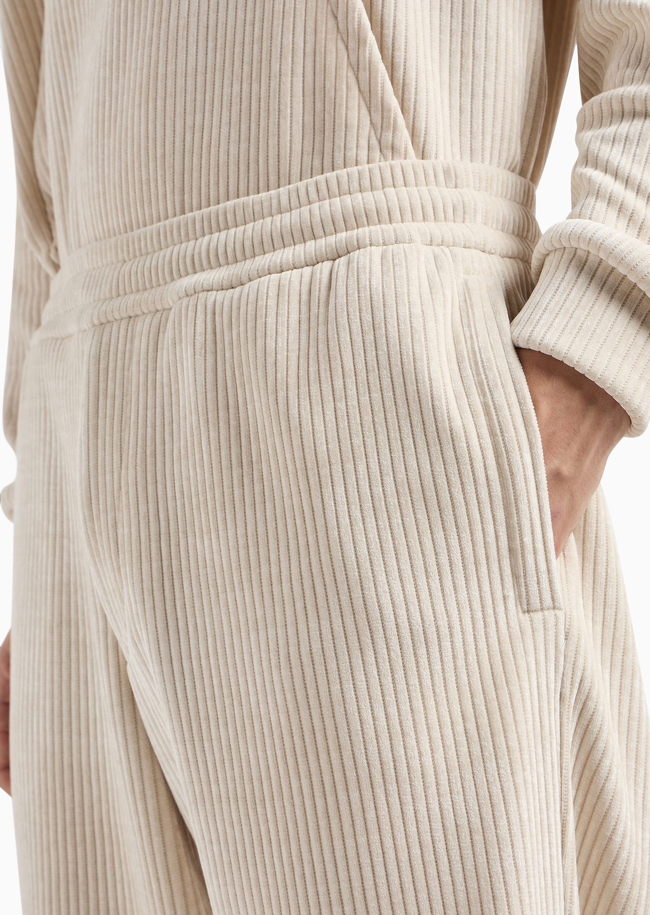 Ribbed velour joggers - 5