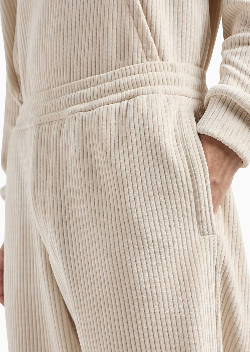 Ribbed velour joggers 5