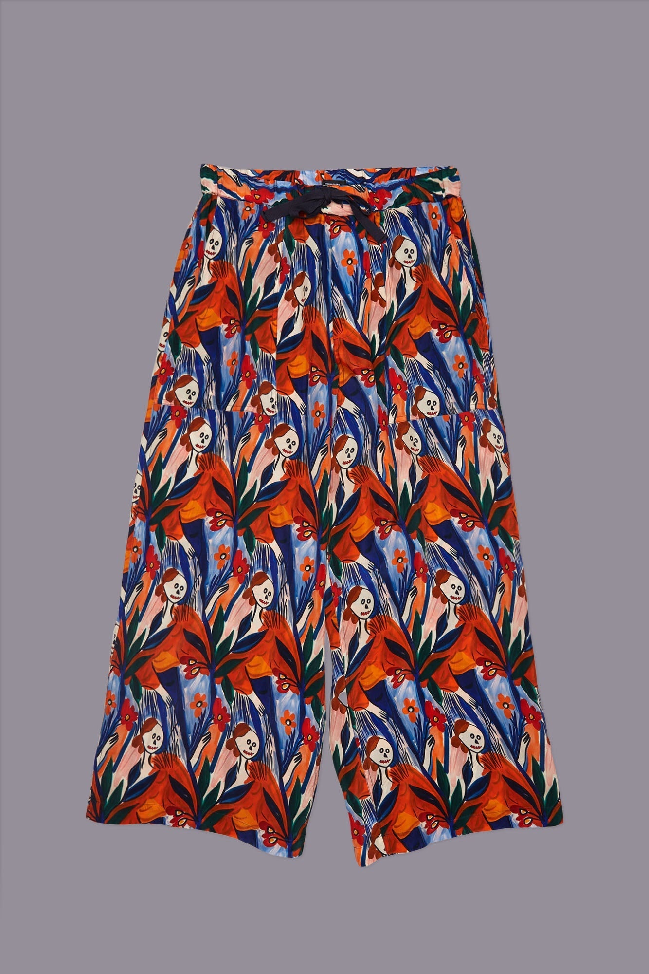 CROPPED WIDE LEG UTILITY PANT - MULTICOLOR PRINT - R13 - 3
