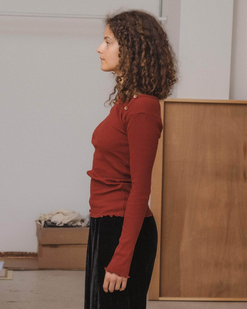 Disc Long Sleeve Tee - Recycled Cotton Rib 3