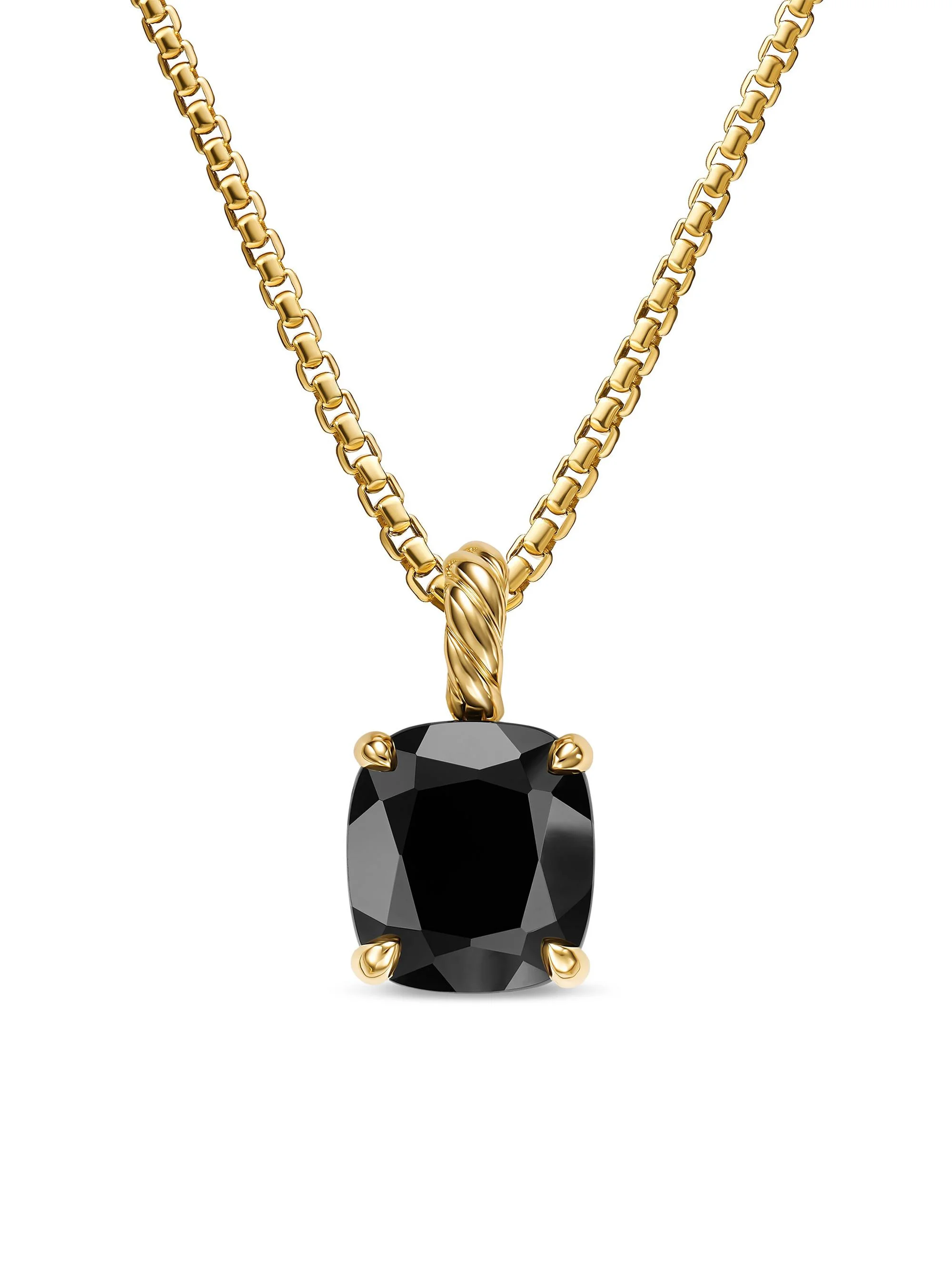Women's Marbella Pendant in 18K Yellow Gold - Black Onyx - 1