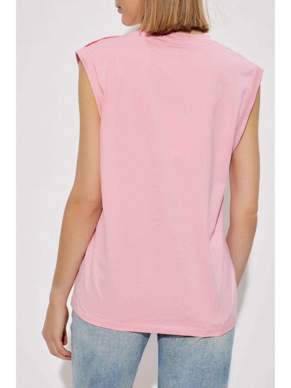 logo-print tank top - 4