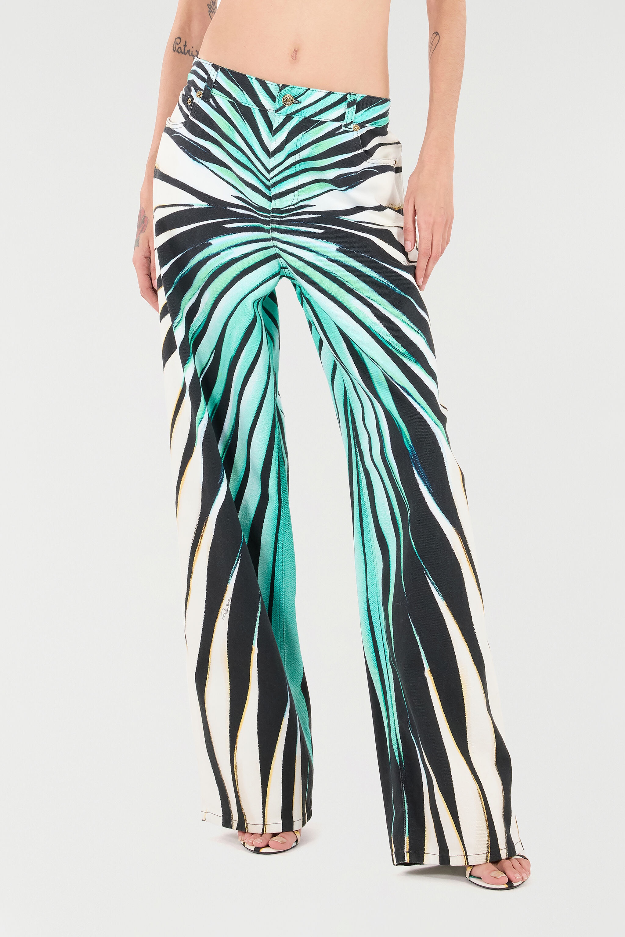 Ray Of Sea Print Trousers - 3