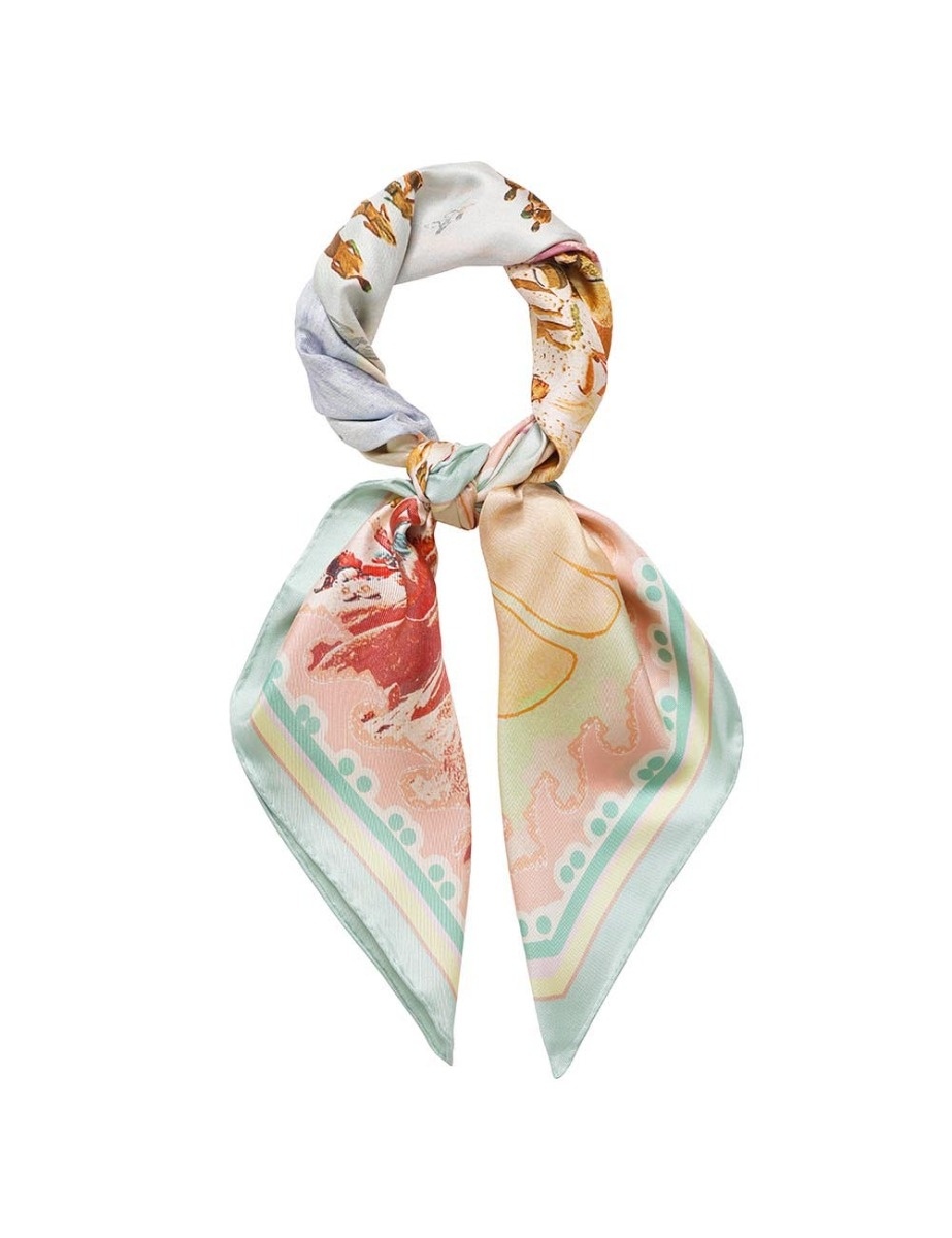 SILK SQUARE SCARF - 1