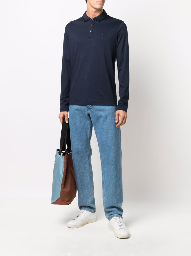 MICHAEL KORS embroidered-logo polo shirt outlook