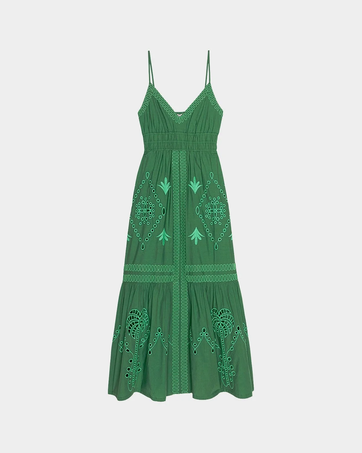 Blair Embroidered Cotton Maxi Dress - 1