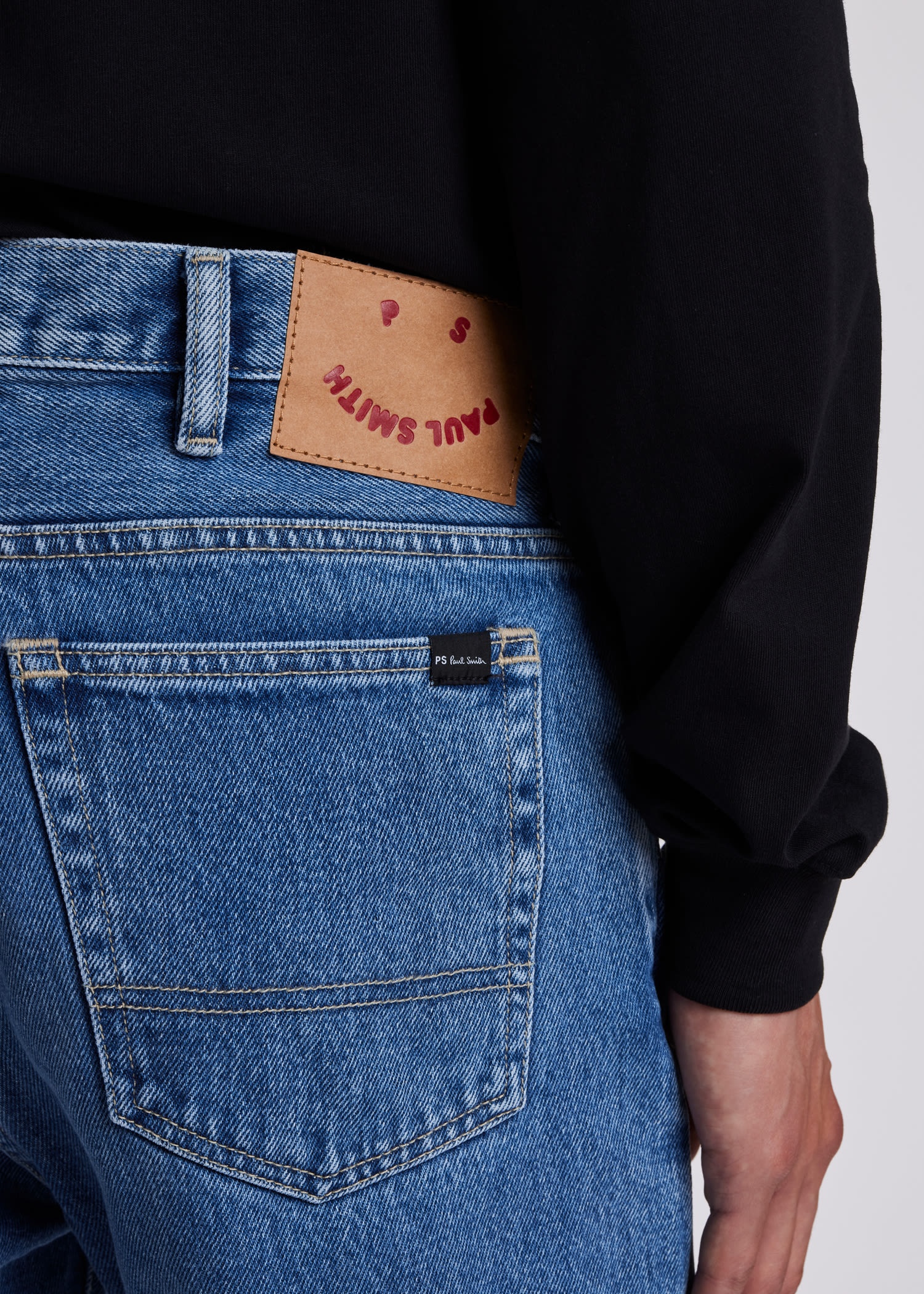 Tapered-Fit Cropped 'Authentic Twill' Jeans - 6