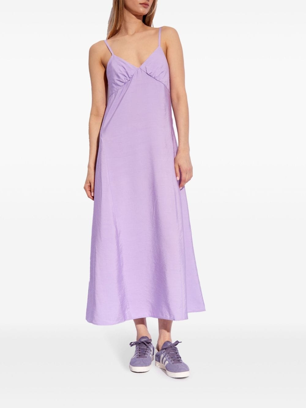 sleeveless flared dress - 3