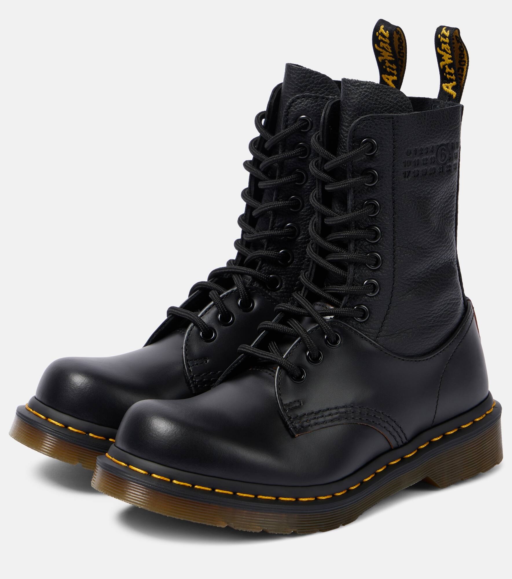 x Dr. Martens 1490 10-Eye leather combat boots - 4