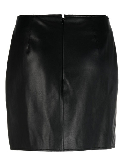 STAND STUDIO straight faux-leather mini-skirt outlook