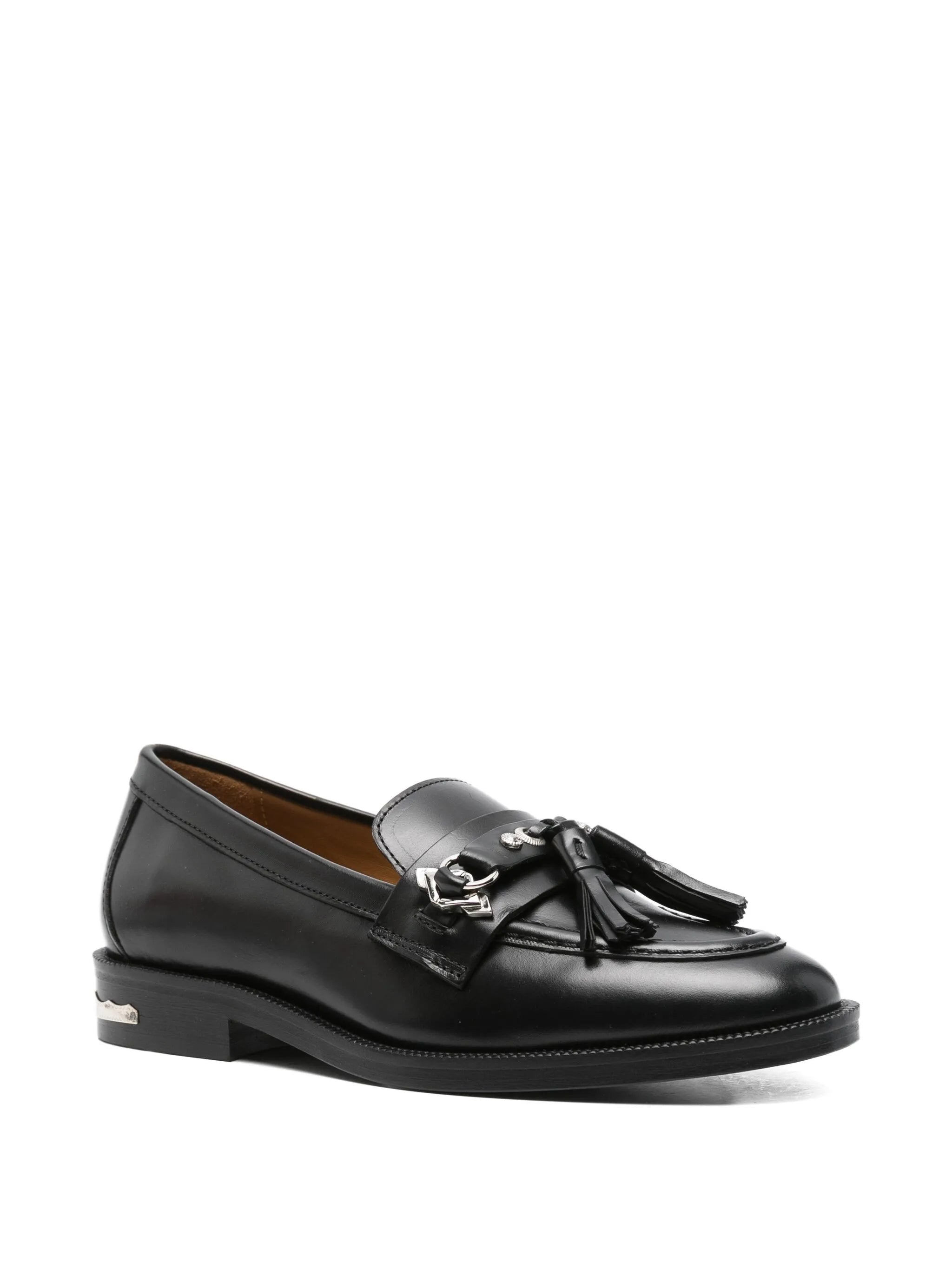Toga Pulla Tassel-embellished Leather Loafers - 4