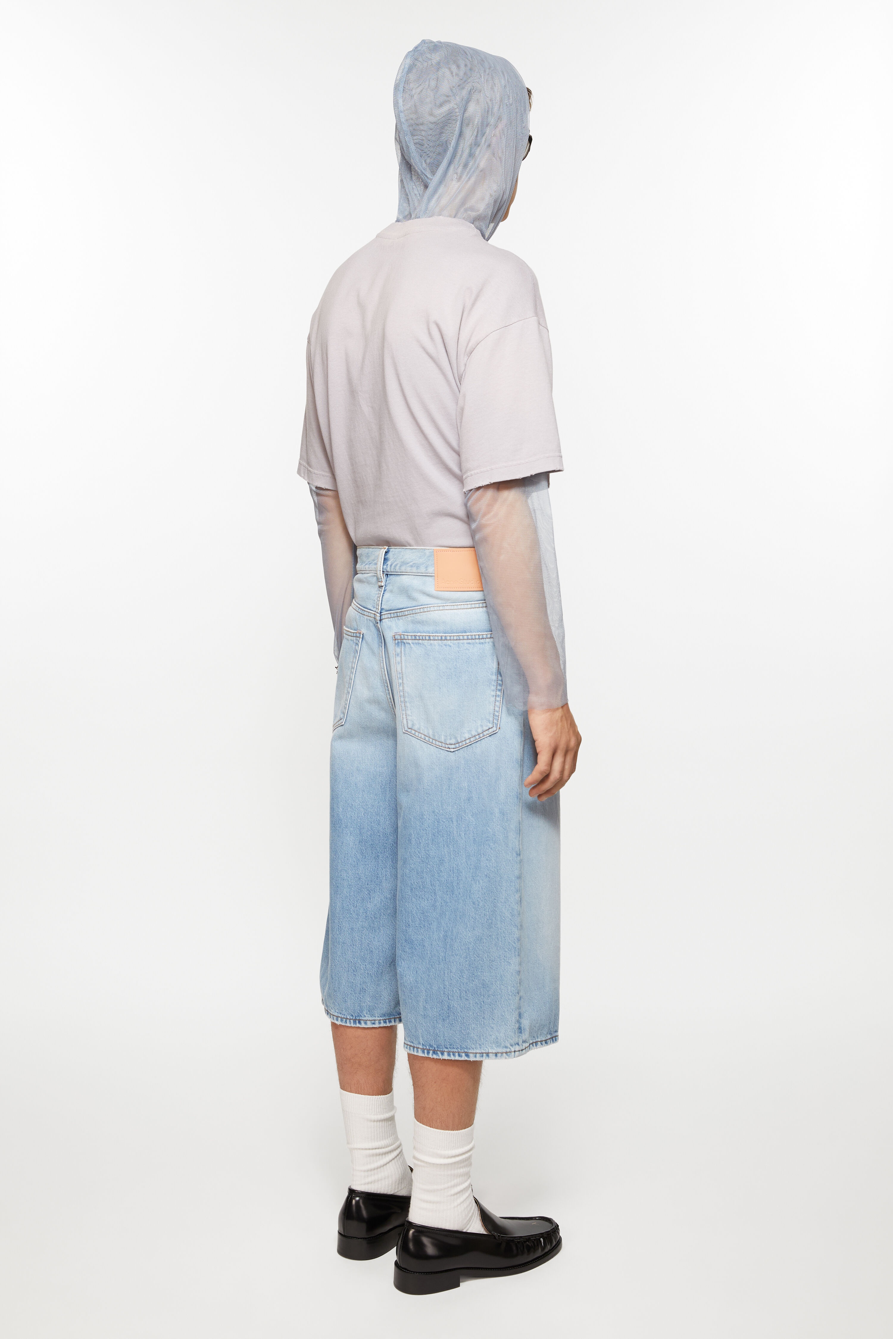 Denim shorts - Loose fit - Light blue - 3