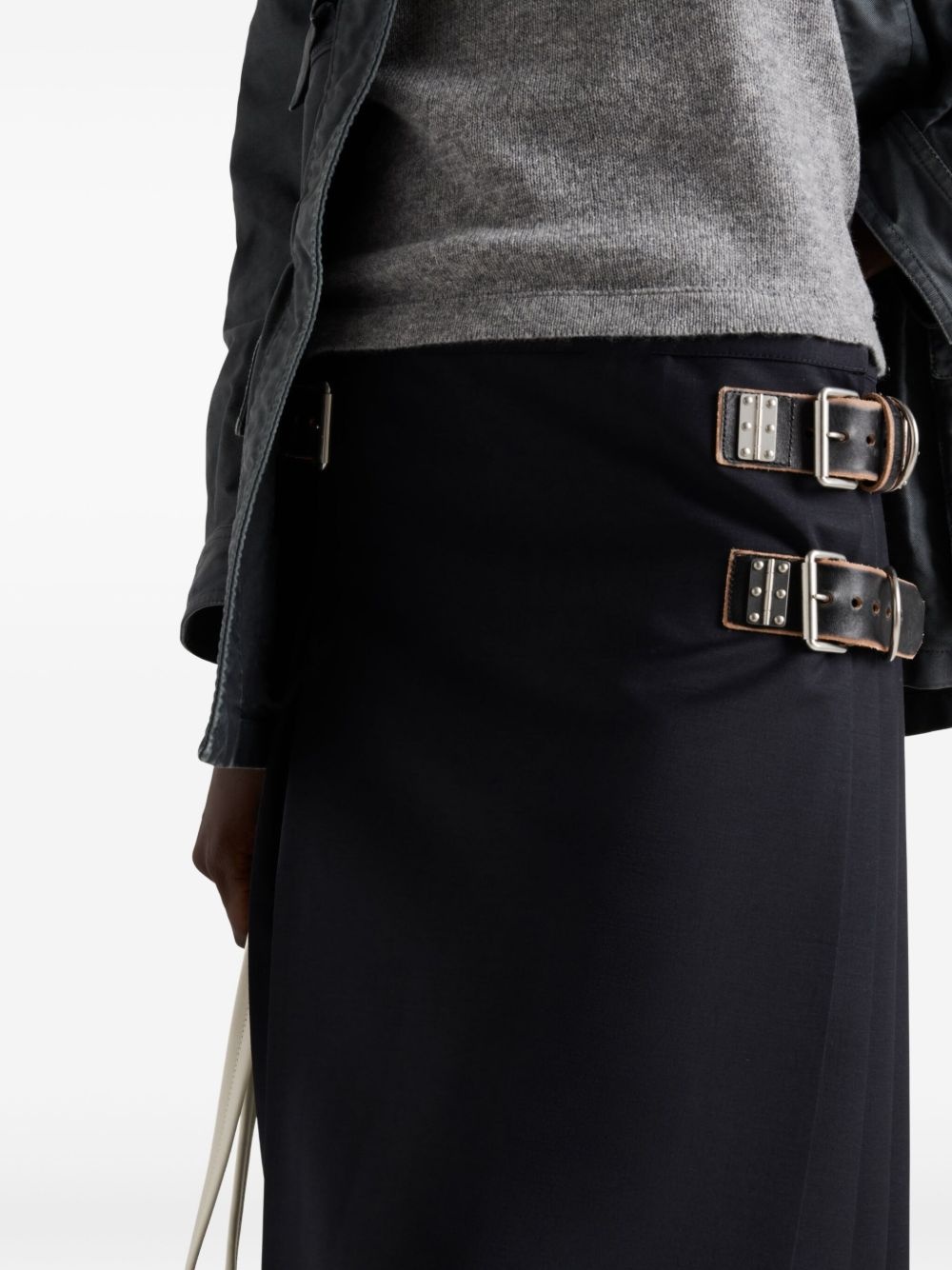 pleated midi skirt - 6