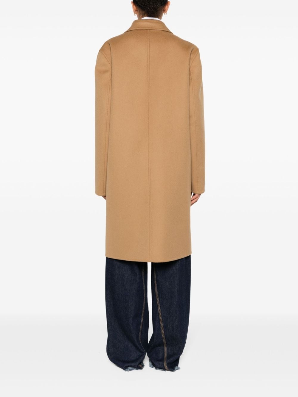 VLogo felted coat - 4
