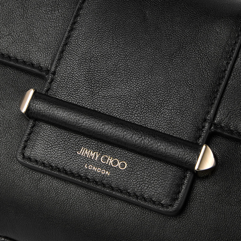 Bar Wallet With Chain Black Biker Leather Shoulder Bag 3