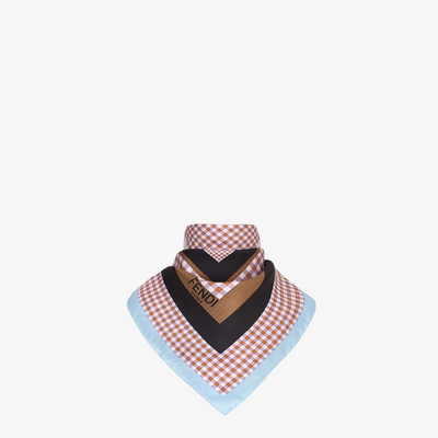 FENDI Pink silk foulard outlook