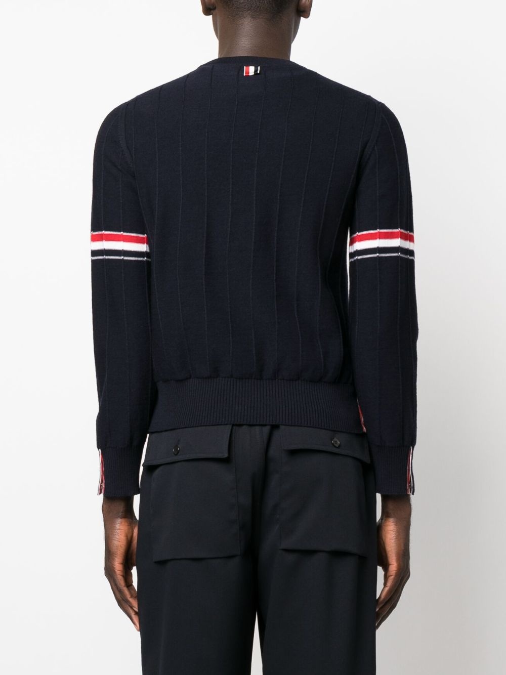 RWB-stripe long-sleeve jumper - 4