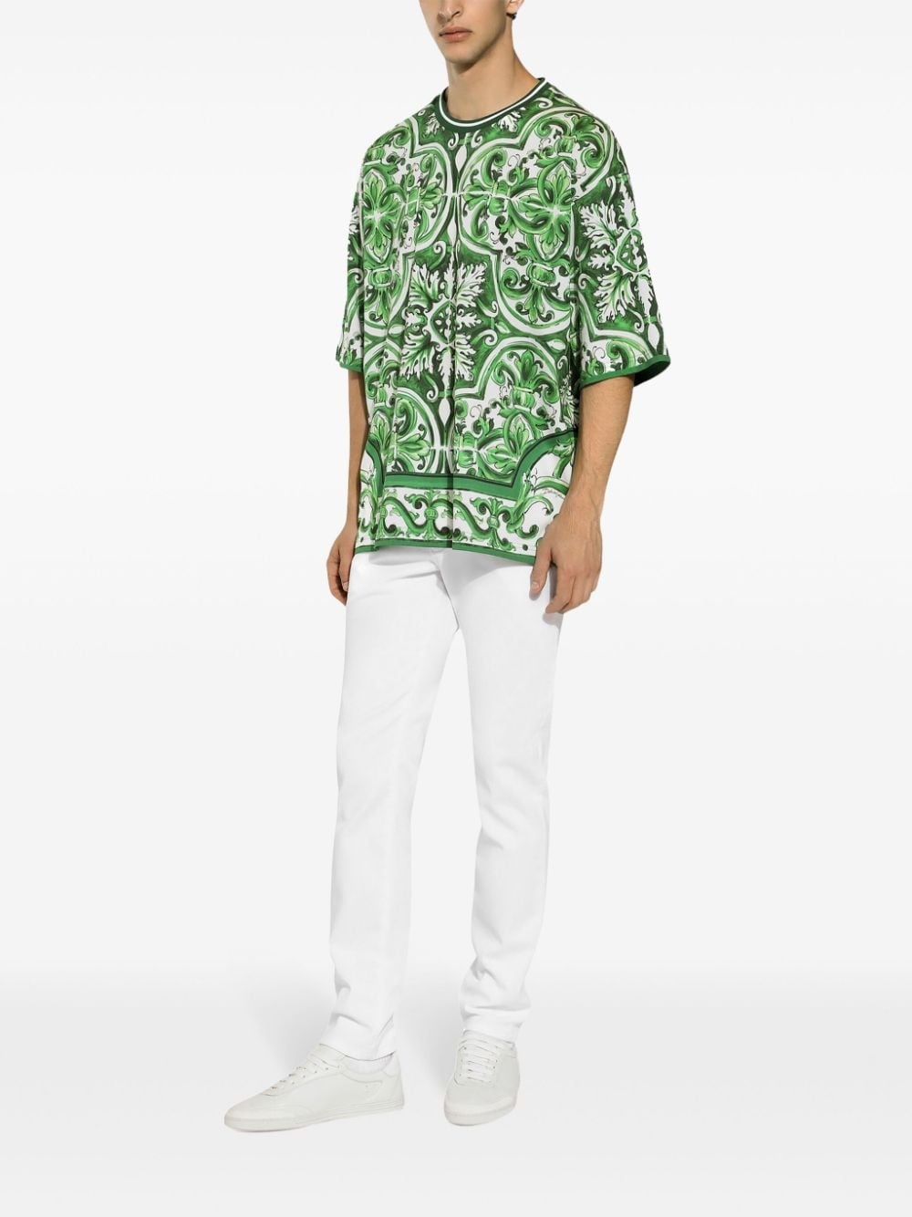 Majolica cotton t-shirt - 3