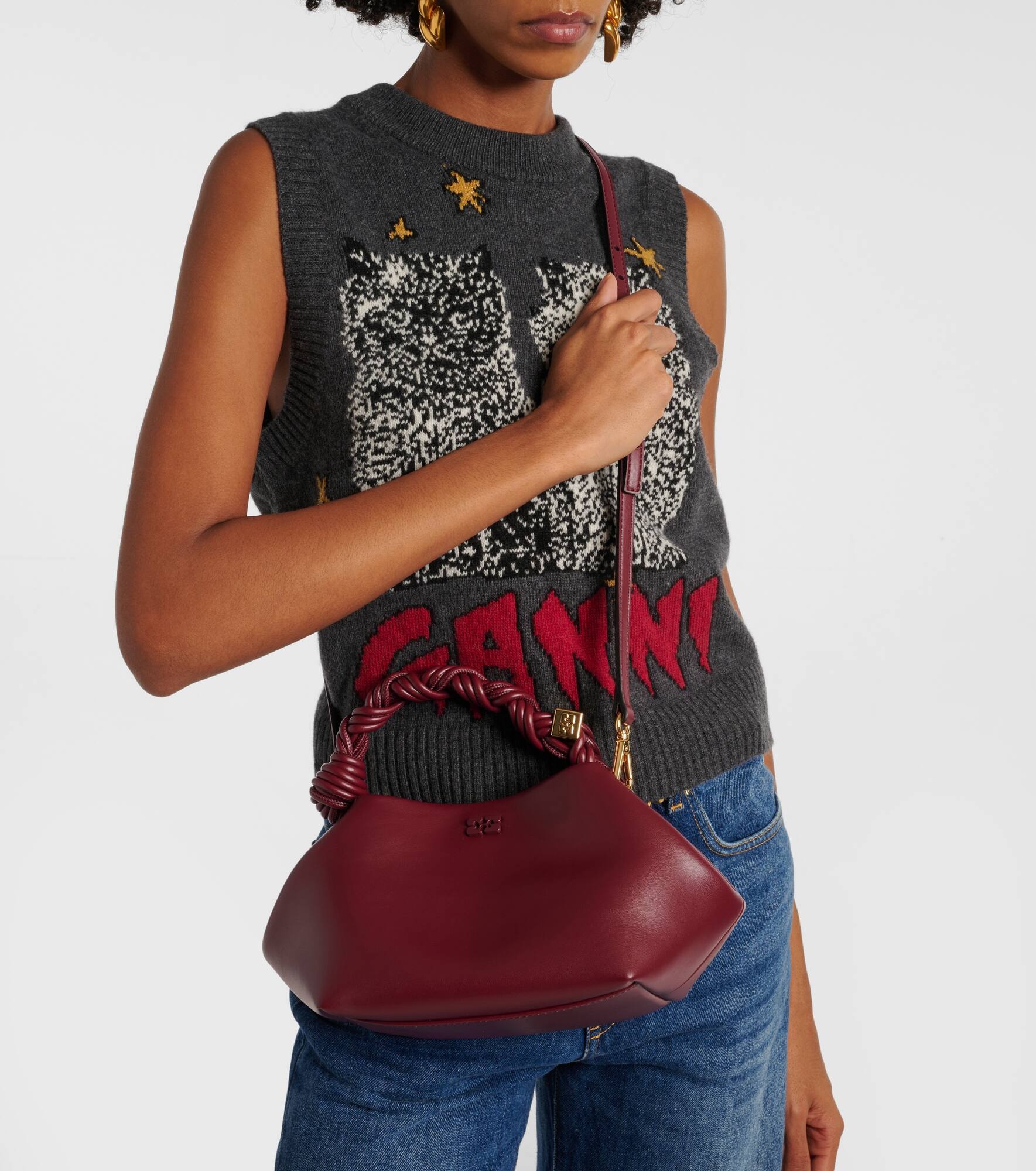 Bou Small leather shoulder bag - 2